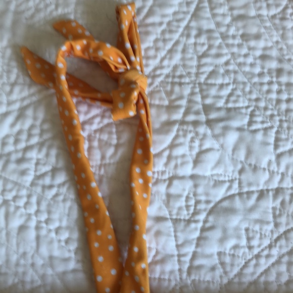 Cute white and yellow polka dot 2 piece.  Never worn - Picture 2 of 4